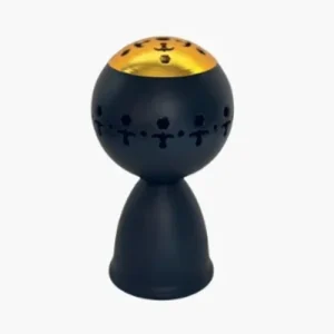 Black Round Incense Burner for Oud & Bakhoor